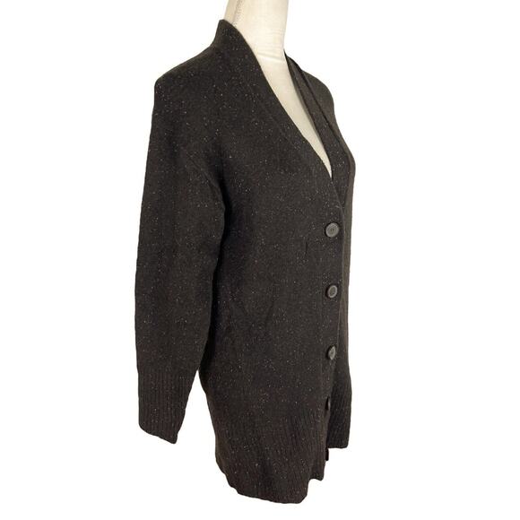 SOMETHING NAVY Cozy V-Neck Cardigan Sweater Brown Ganache Combo Size XS NEW - Picture 4 of 8